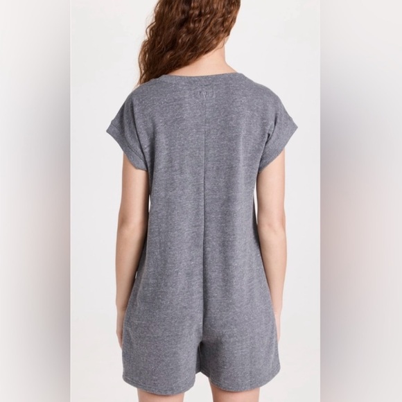 MADEWELL SPRING ROLL ROMPER HEATHER GREY MEDIUM - Picture 4 of 9